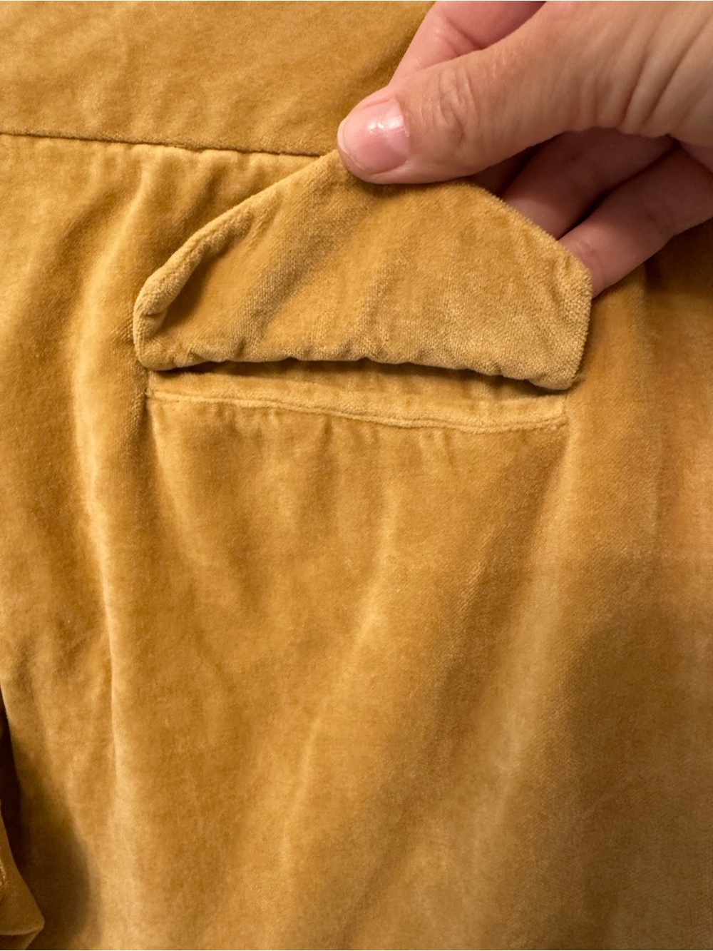 Johnny Was Golden Mustard Cotton Velvet Pants Straight Flair Leg Boho Luxury - Picture 6 of 9
